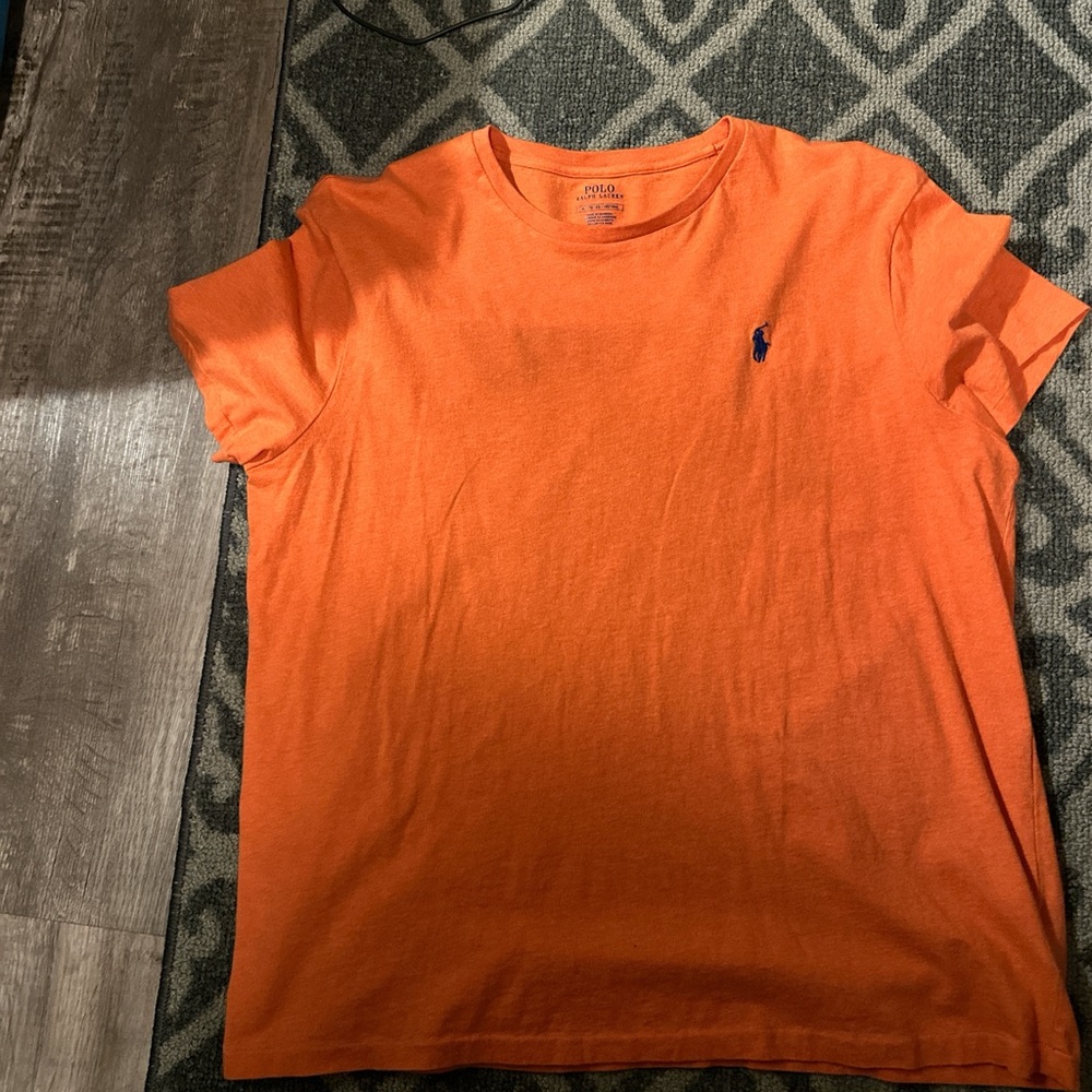 Polo by Ralph Lauren Men's Bright Orange Tee